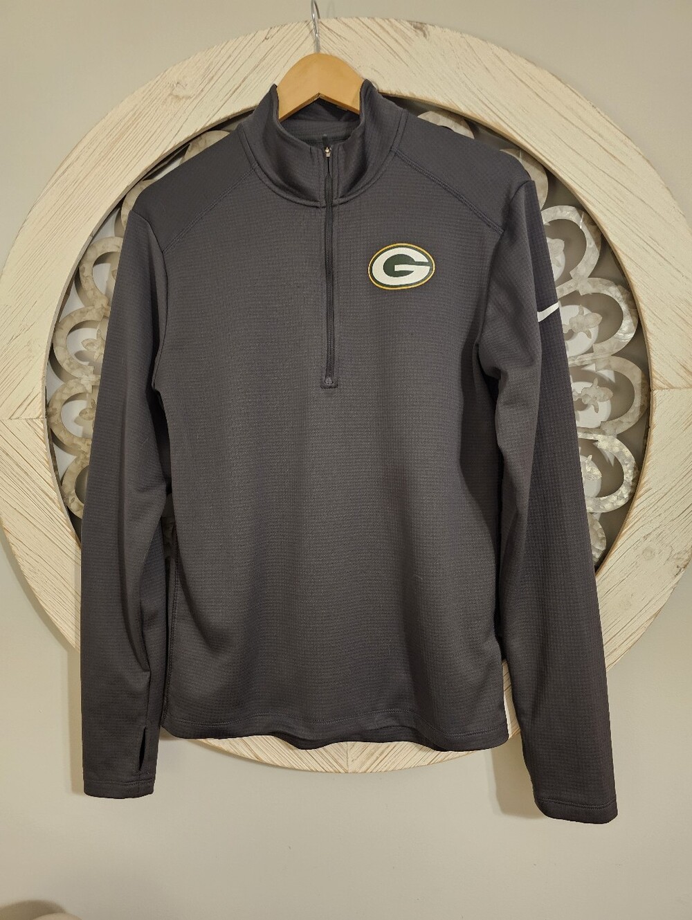 Nike Dri-Fit Gray Quarter-Zip Pullover